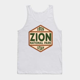 Zion National Park badge Tank Top